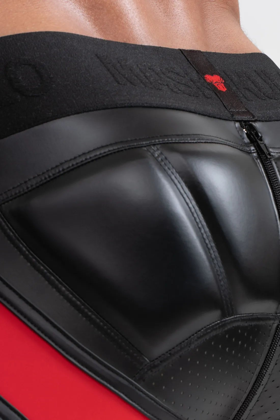 Maskulo Global Leggings Big Bulge Black/Red. Men&