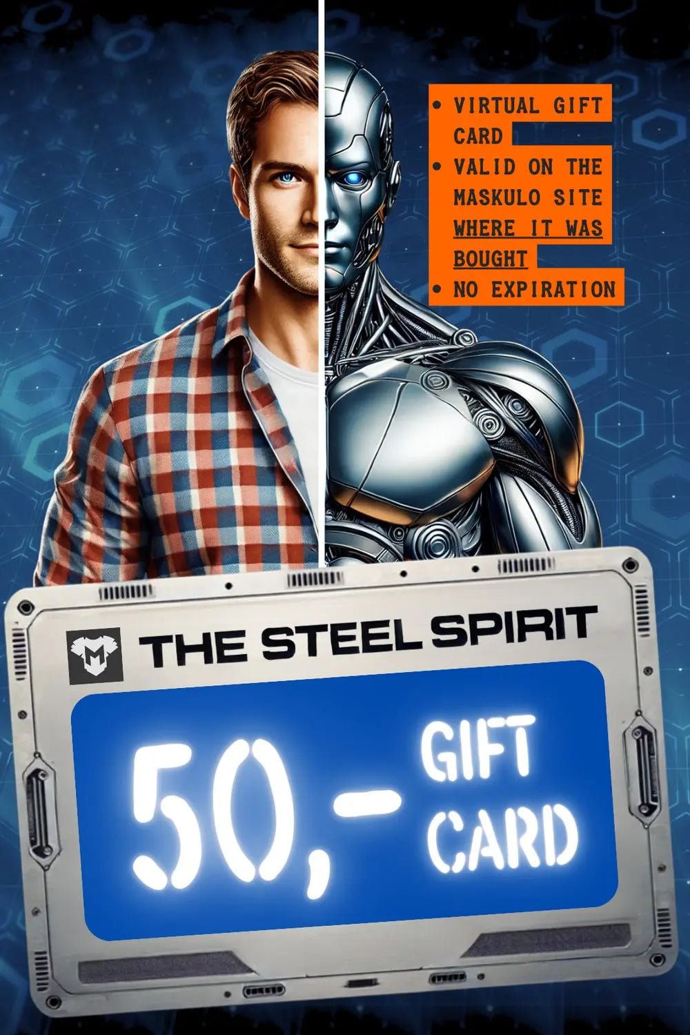 Maskulo Gift Card "The Steel Spirit" - Maskulo - MGC101-Y3- Maskulo EU Global Online Store