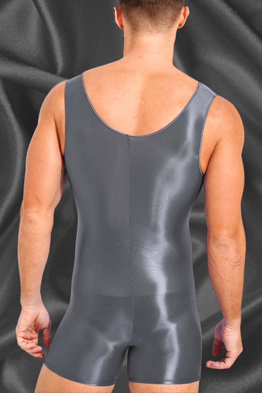 Wayne Ironsilk Tight Wrestling Singlet Grey | Maskulo EU - Free Shipping