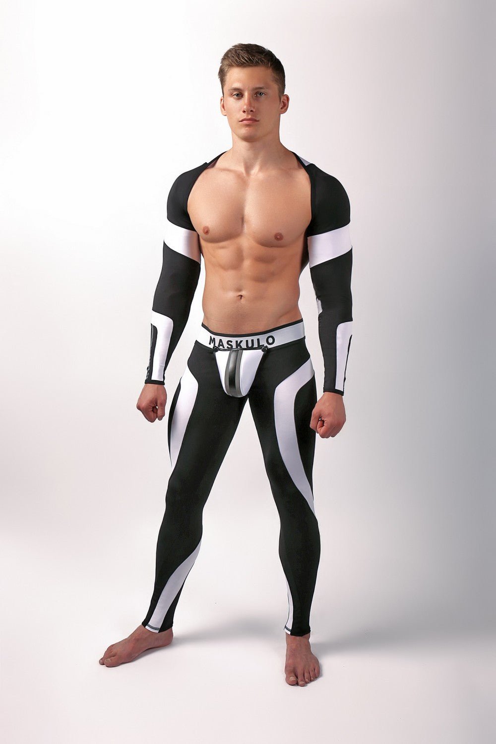 Youngero Crop Top. Long Sleeves. White - Maskulo - MTP159-Y1 - Maskulo EU Global Online Store