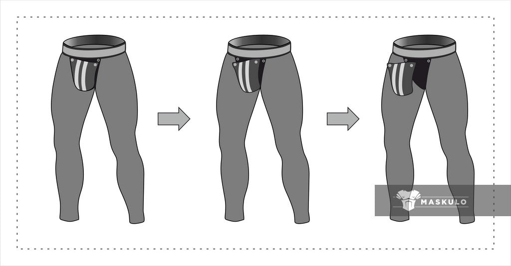 Armored. Color-Under. Men's Leggings. Zipped rear
