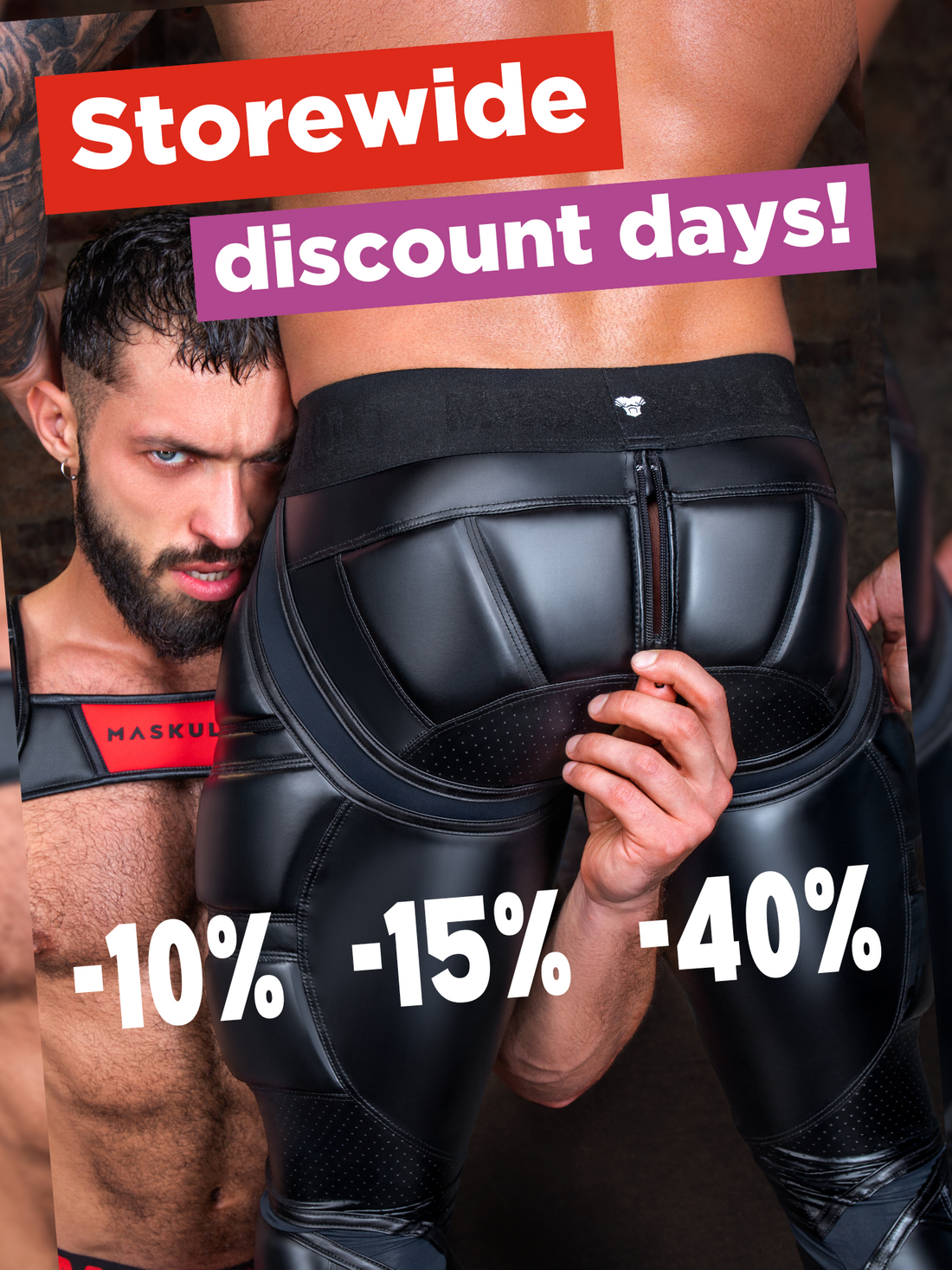 Don't miss out on our discount days! Up to 40% off!