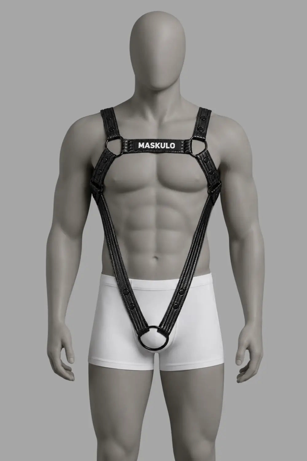 Vance Gridlock. Body Harness of PU Leather