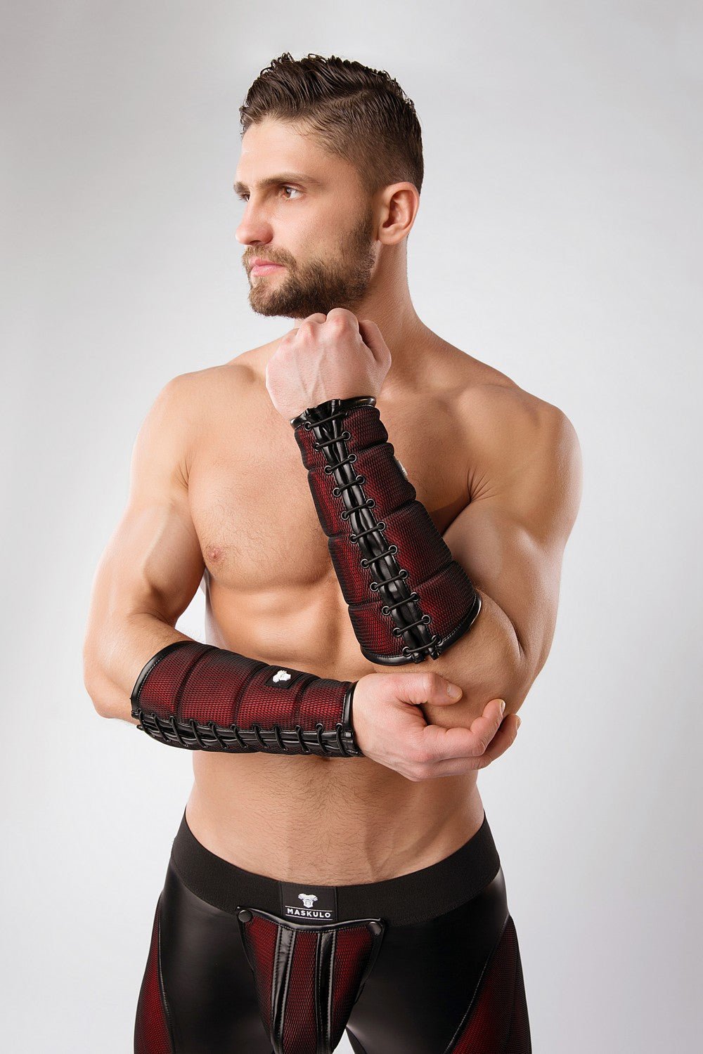 Armored. Color - Under. Forearm Guard Wallet (1 pc). Red - Maskulo - MAC135-Y1 - Maskulo EU Global Online Store