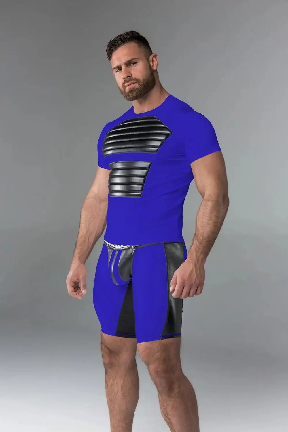 Armored. T-Shirt. Front Pads. Blue Royal - Maskulo - MTS108-Y1 - Maskulo EU Global Online Store