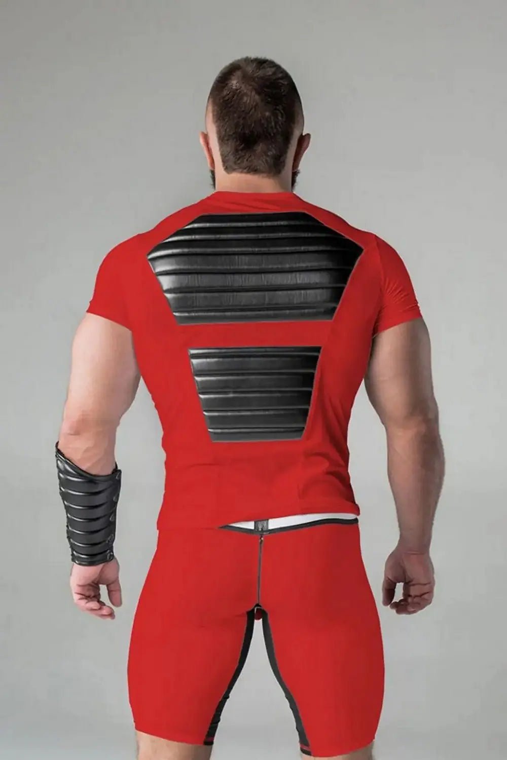 Armored. T-Shirt. Front Pads. Red - Maskulo - MTS116-Y1 - Maskulo EU Global Online Store