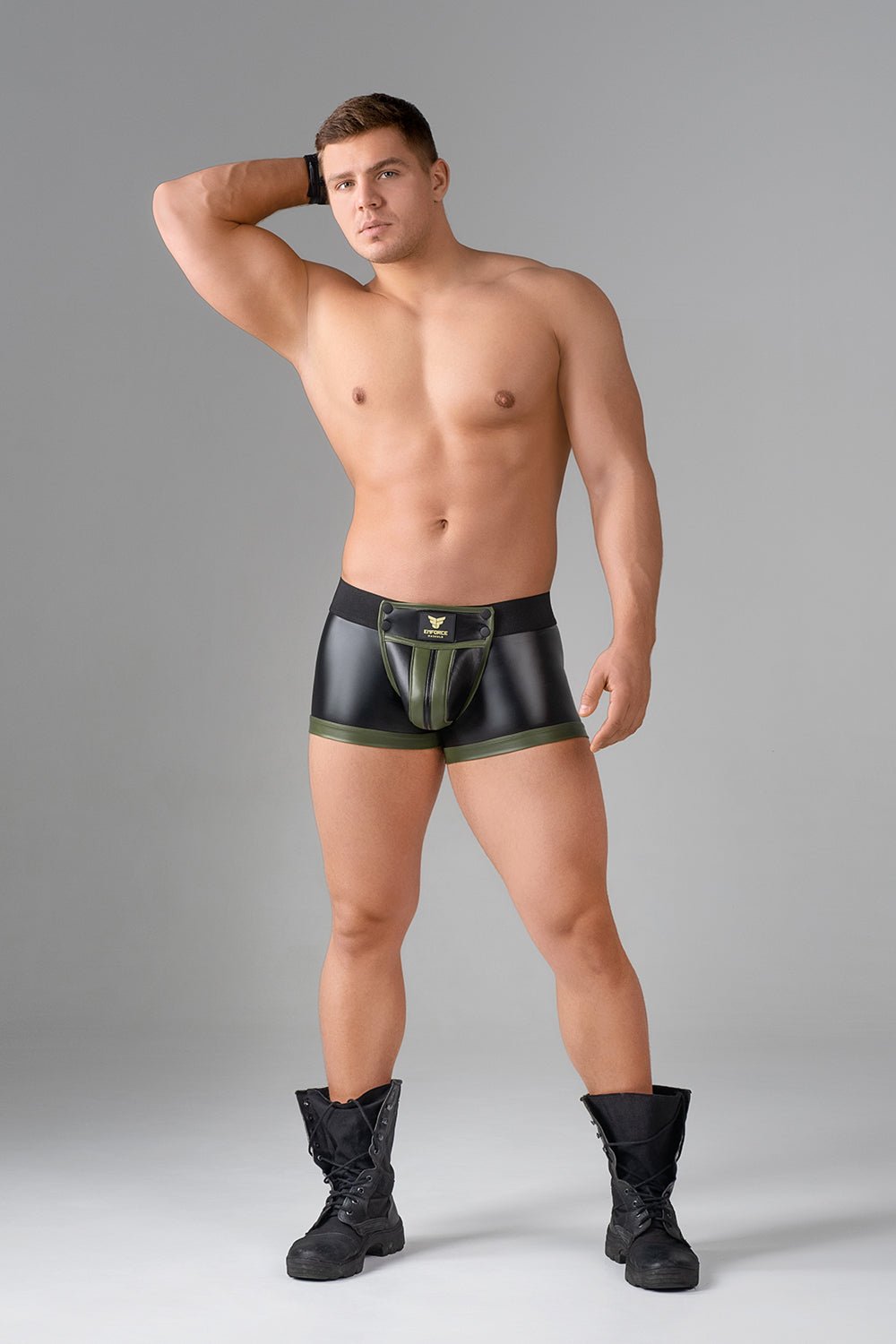 EnForce. Waist - high Codpiece Trunk shorts. Regular Rear - Maskulo - MTR147-Y1 - Maskulo EU Global Online Store