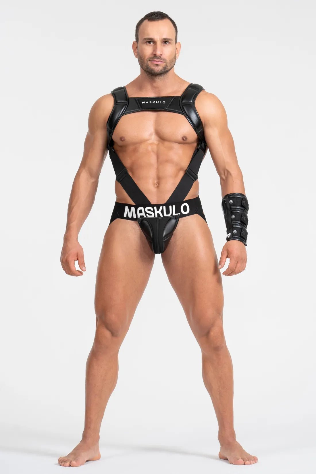 maskulo gear Maskulo Black Push-up Effect Body Harness EU/Global FREE Delivery – Maskulo EU Global Online Store