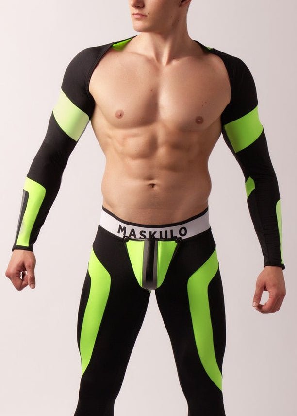 Youngero Crop Top. Long Sleeves. Green Neon - Maskulo - MTP157-Y1 - Maskulo EU Global Online Store