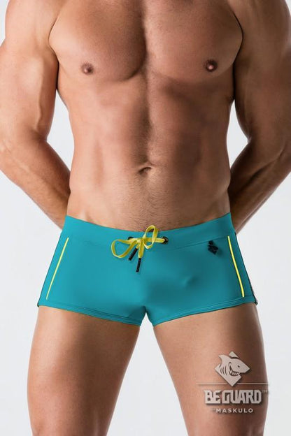 Swimming Trunk Shorts with Contrasting Details