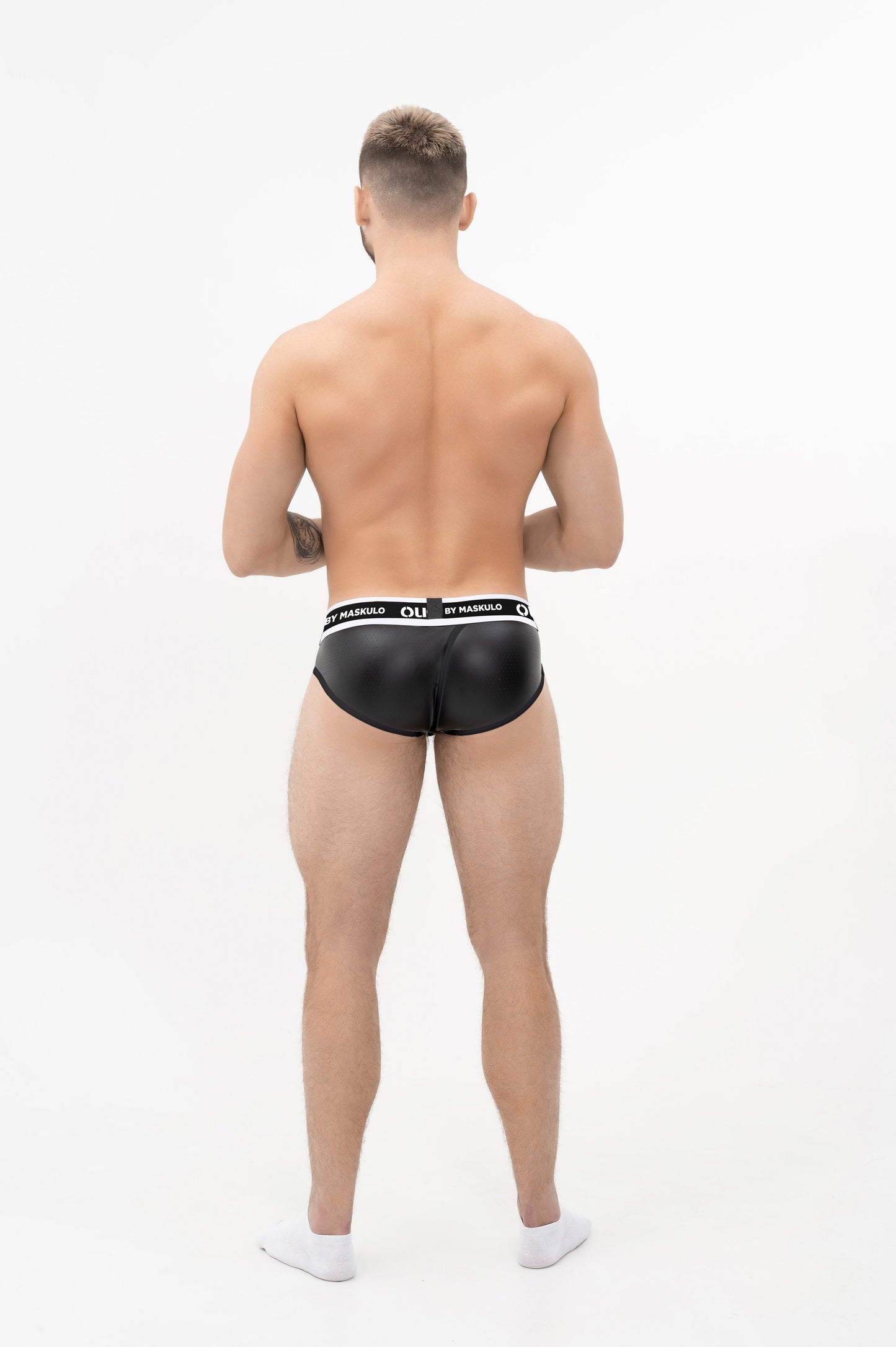 Outtox. Wrapped Rear Briefs with Snap Codpiece