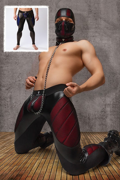 Blindé. Couleur-Under. Jambières pour hommes. Arrière zippé