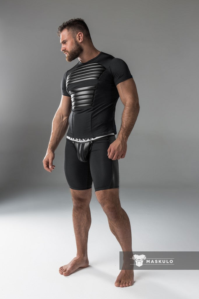 Armored. Men's T-Shirt. Spandex. Front Pads