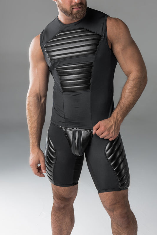 Armored. Men's Tank Top. Spandex. Front Pads