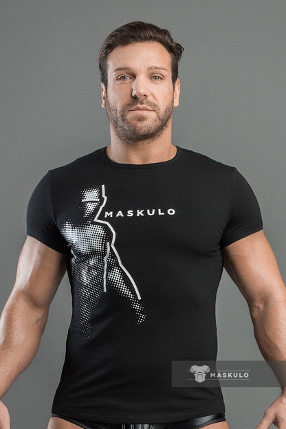 T-shirt Maskulo en coton à imprimé HD